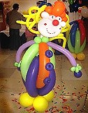 Ballonfigur Clown Kinderfset, Karneval, Fasching