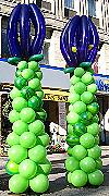 Ballonsäule Krokus Blumen wetterfeste Aussendeko